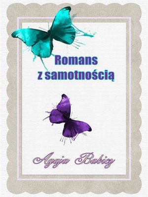cover image of Romans z samotnością